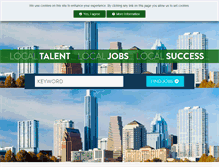 Tablet Screenshot of jobs.austinjobs.com